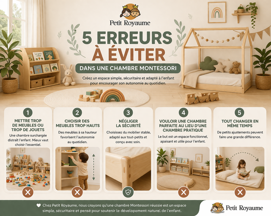 5 erreurs à éviter dans une chambre Montessori