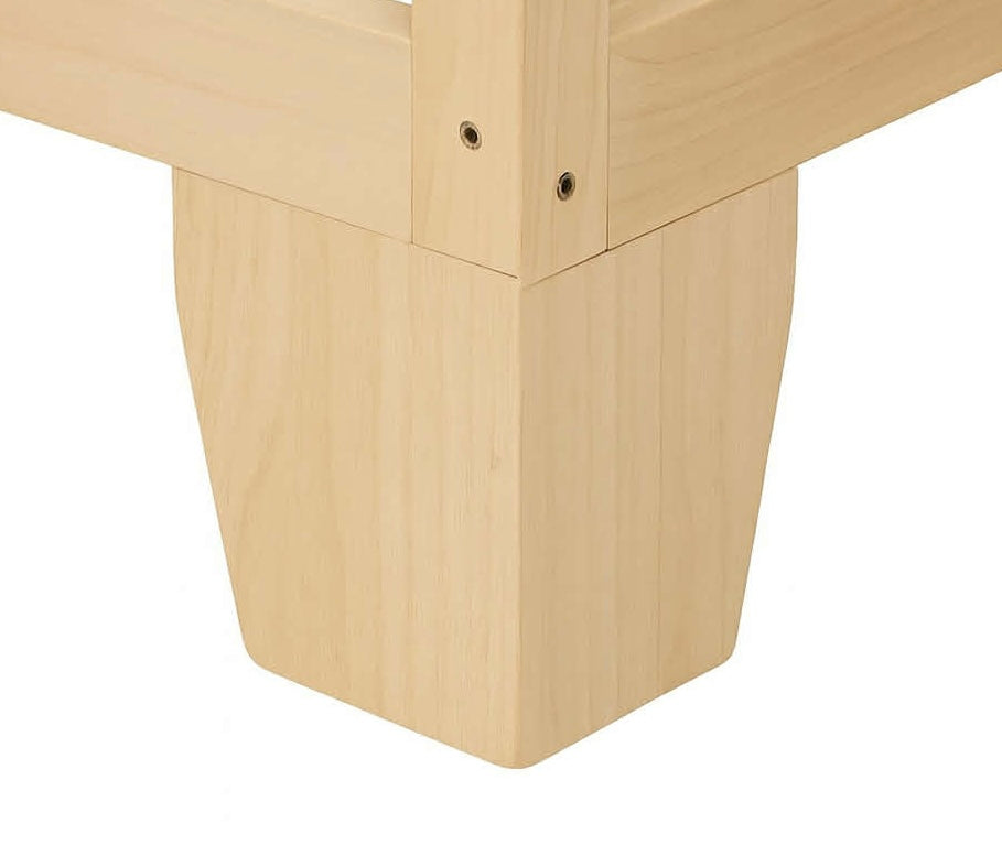 Pattes de lit en bois massif de 6 pouces