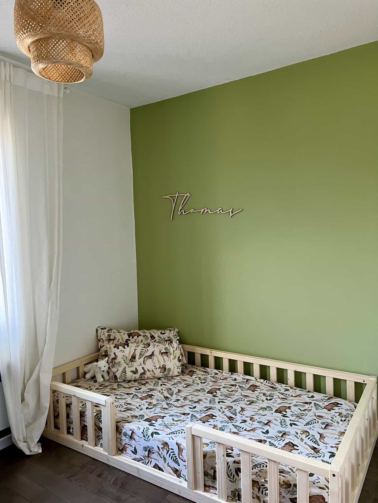Lit simple au sol Montessori, sans maisonnette