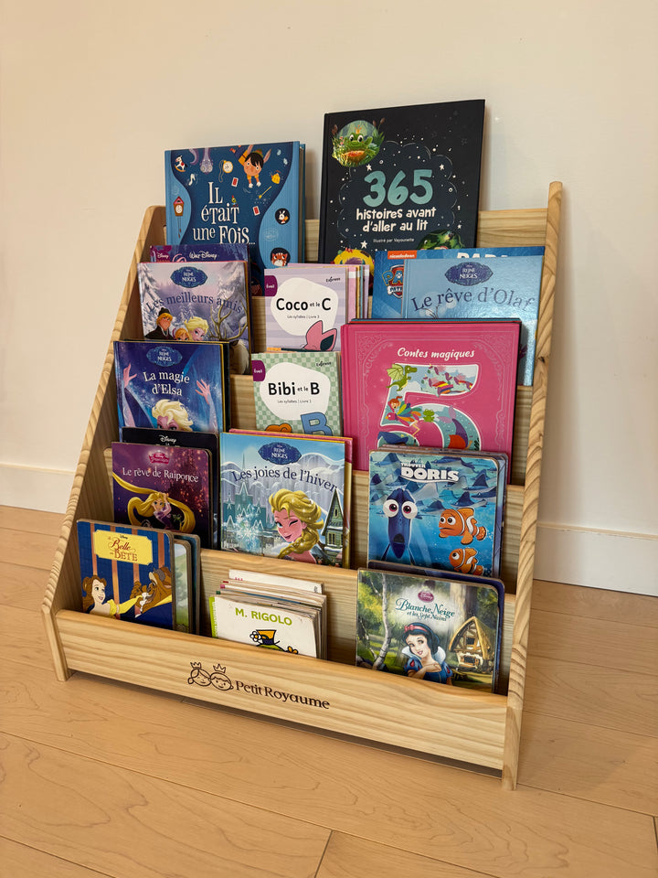 Bibliothèque au sol Montessori